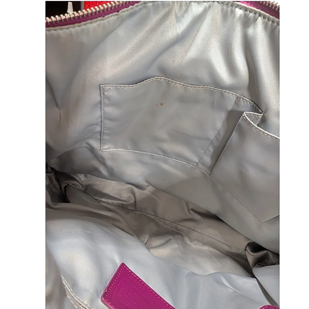 Coach Pink Leather Tote Bag - Picture 9 of 12